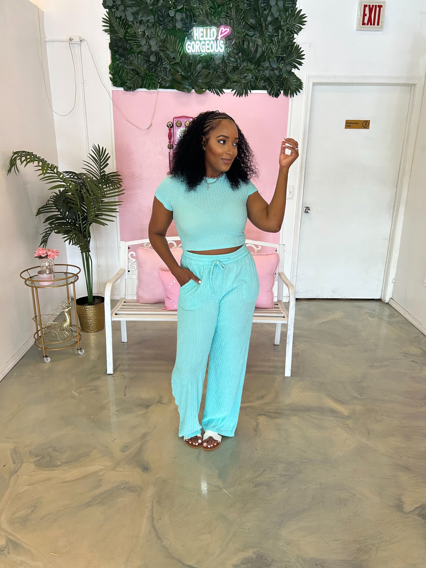 “In the Days” Pant Set