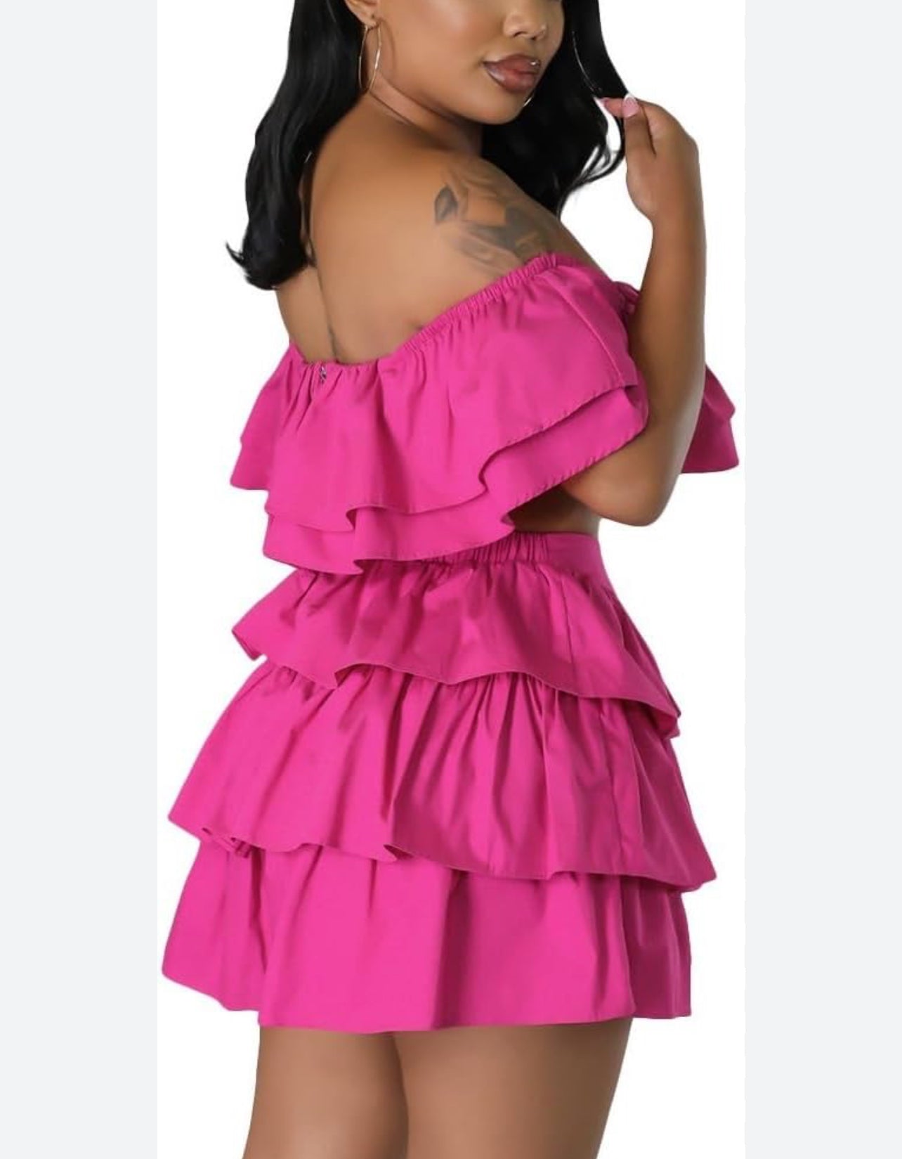 “Ruffled Up” Short Set