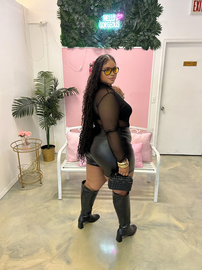 “Stuck on You” Leather Shorts