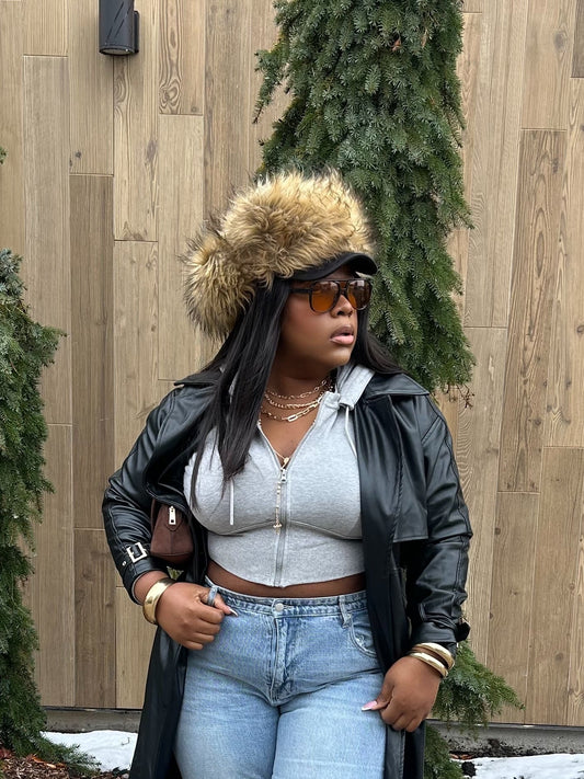 “Custom Fitted Fur Trapper Hat”