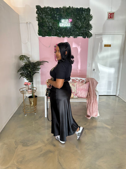 “Very Demure” Satin Skirt