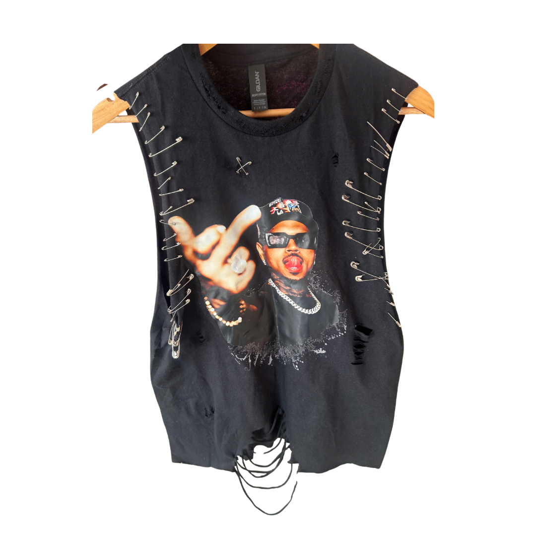“Middle Finger Up” Pinned Tee