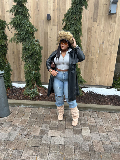 “Custom Fitted Fur Trapper Hat”